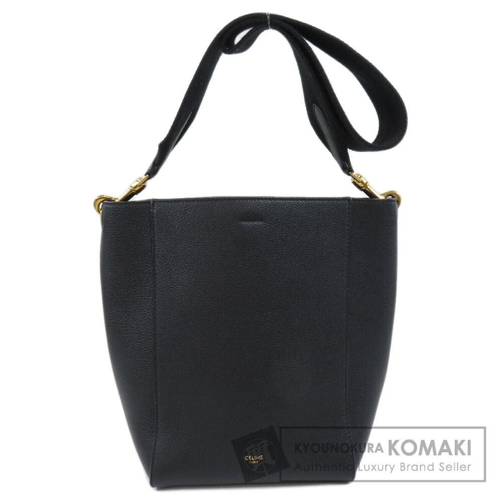 Celine Sangle Bucket Shoulder Bag Leather